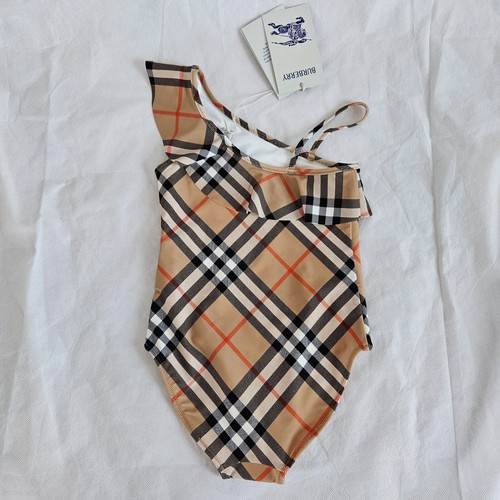 Burberry One Shoulder Kinder Badeanzug