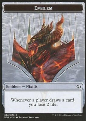 MRM ENGLISH Emblem - Emblem Ob Nixilis reignited MTG magic D&D Nissa Ob Nixilis