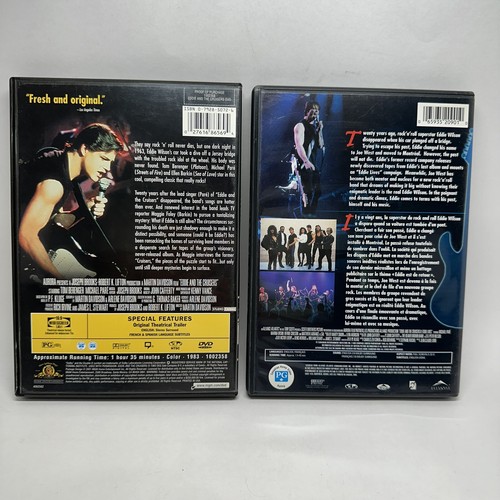 Eddie and the Cruisers 1 + 2 DVD Lot Eddie Lives! Rare OOP - Picture 2 of 3