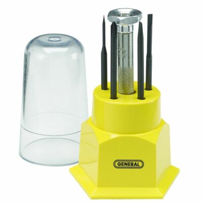 GENERAL TOOLS 5-pc. JEWELERS SCREWDRIVER SET, No. S605, IN MOLDED CASE