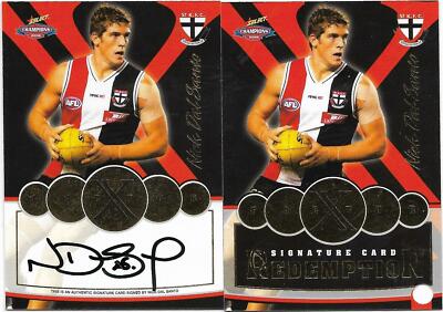2006 Select Champions X Factor (CS2) Nick DAL SANTO St. Kilda 310/500 ::::