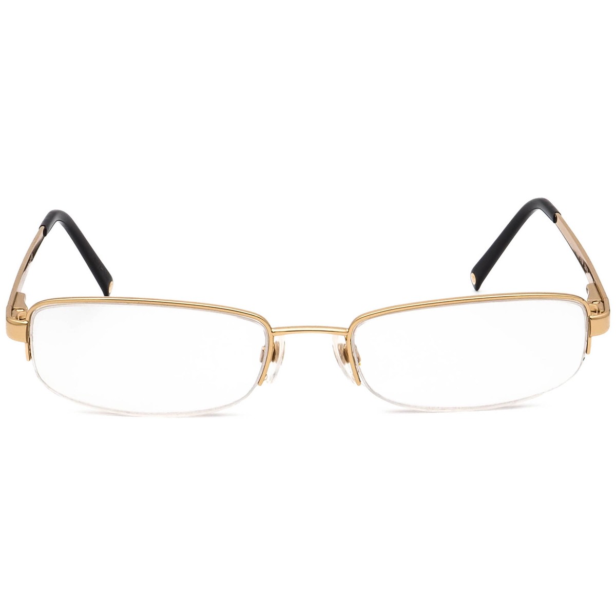 Chanel Women's Eyeglasses 2085 c.125 Gold Half Rim Metal Frame