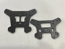 2pcs F & R Carbon Fiber Shock Tower for 1/8 Traxxas Sledge 