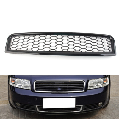 Front Bumper Upper Honeycomb Mesh Grille ABS For Audi A4 B6 2001-2005 8E0853651F