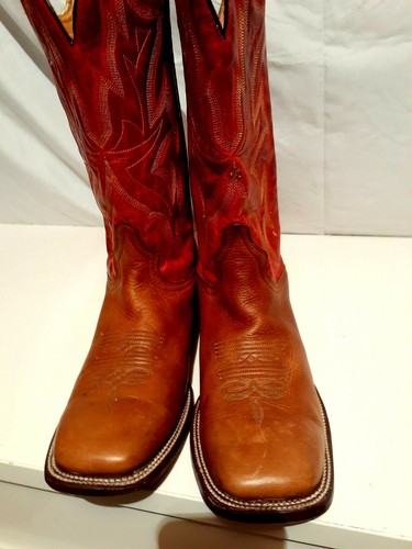 cowboy boots J. Stetson square toe 
