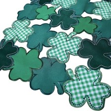 St Patrick s Day Green Cut-out Clover Placemat - Celebrate - New