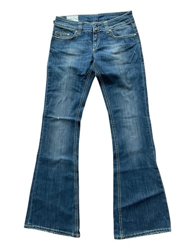 デニム・ジーパン DONDUP Woman Jeans Denim DP268BDS0107DHQ6 800 DONDUP Women's Low Waist Dark Jeans With Buttons P065 DS011D