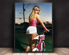 Cute Britney Spears Art Print,  Mounted Canvas, Framed, Acrylic David Lachapelle