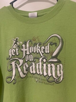 Rare Peter Pan Get Hooked on Reading Graphic T-Shirt