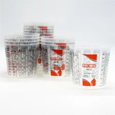 Reusable Measuring Cups Pack of 100 - Size 44 Ounce -  Calibrated Mixing ratios