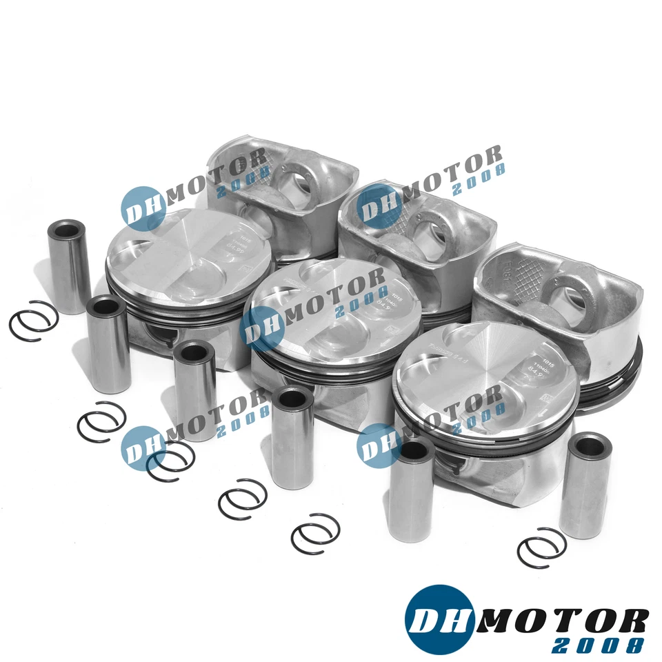 Juego de pistones y anillos Mahle 10.7:1 para BMW E90 E60 E83 128i 328i 528i X1 N52 3.0L Foto 2 de 4