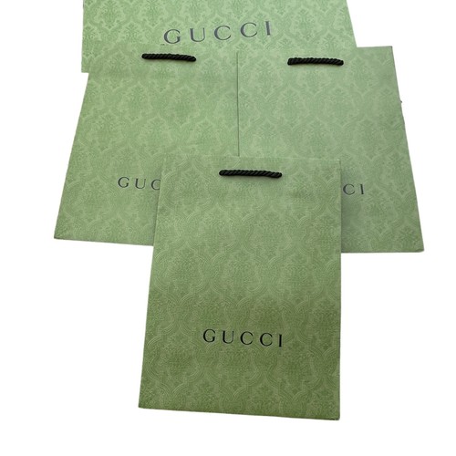 Lot of 12 Louis Vuitton Coach and Gucci Shopping Gift Bags Green Gucci Bags - Picture 5 of 20