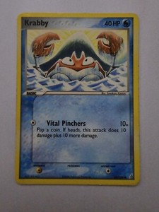 Pokemon TCG Card 2006 EX Crystal Guardians - Krabby 54/100 Near mint/mint