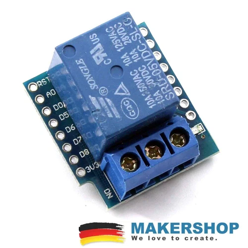 Mini Relais Shield Erweiterung Zubehör für Wemos D1 Arduino NodeMCU Relay