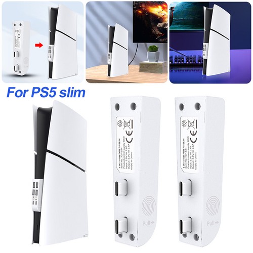 Hub USB con 4 puertos USB y 2 puertos tipo C extensor de puerto USB para PS5 delgado (blanco) - Imagen 4 de 9