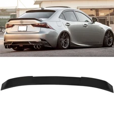 Fits 2014-2019 IS250 IS350 IS300 Glossy Black Roof Window Spoiler Wing