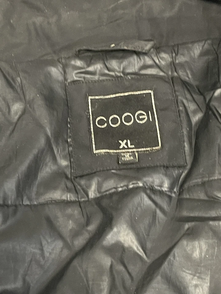 COOGI Jacket Womens Large Hooded Faux Fur Coat Black Long Sleeve N292 - Image 4 of 4