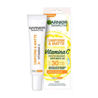 Vitamin C Facial Moisturizing Sunscreen SPF 30 Oily Sensitive Skin 15g Garnier