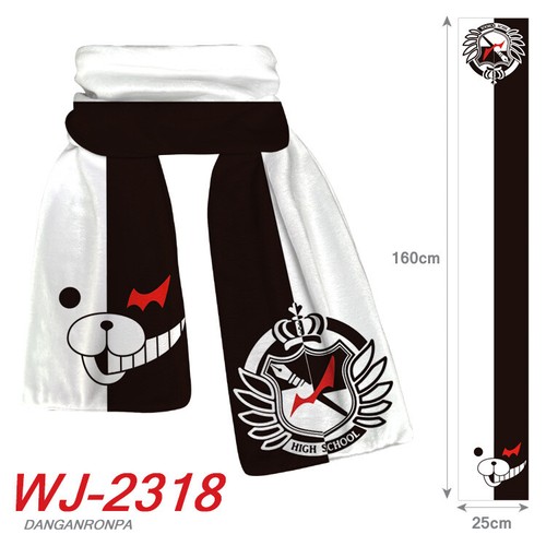 Danganronpa Anime Scarf Anime Super Soft Plush Muffler Cosplay Ornaments Costume - Picture 6 of 14