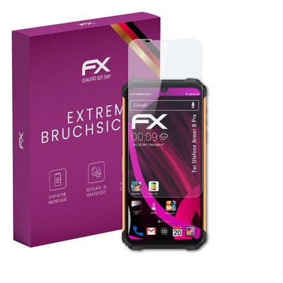 atFoliX Glasfolie für Ulefone Armor 8 Pro Displayfolie 9H Schutzpanzer