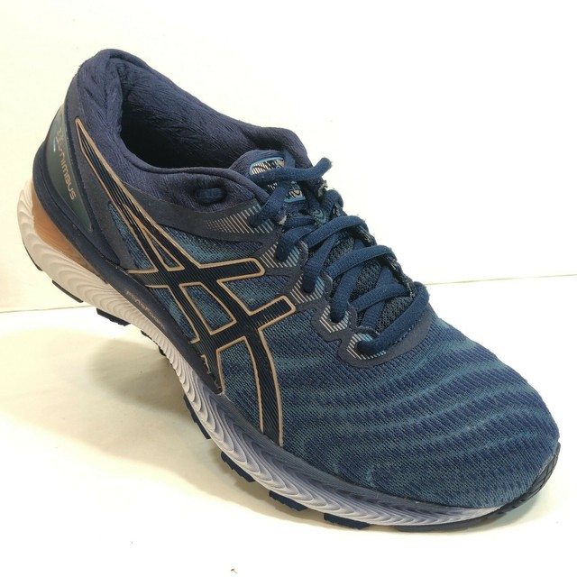 asics gel nimbus 22 grey floss peacoat