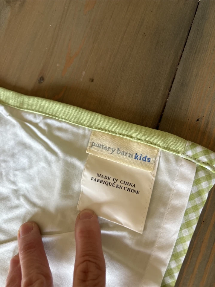 Pottery Barn Kids Daisy Garden Valance 绿色 44 英寸杆口袋标签 — 第 4/4 张图片