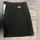 Zara Black Mini Skirt with Gold Button Detail NWT XXL — photo 3