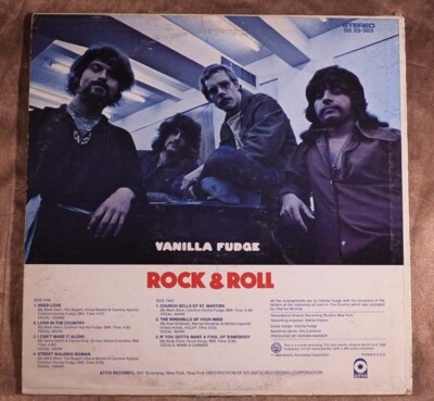 VANILLA FUDGE ROCK & ROLL LPレコード Vanilla Fudge ROCK & ROLL Vinyl LP Record vg | eBay