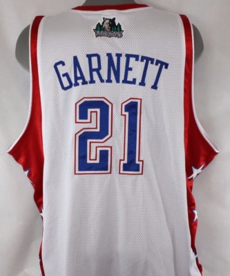ReebokNBAユニフォームWEST ALL-STAR 21 GARNETT☆ Preowned Mens Reebok Kevin Garnett NBA WEST ALL STAR #21