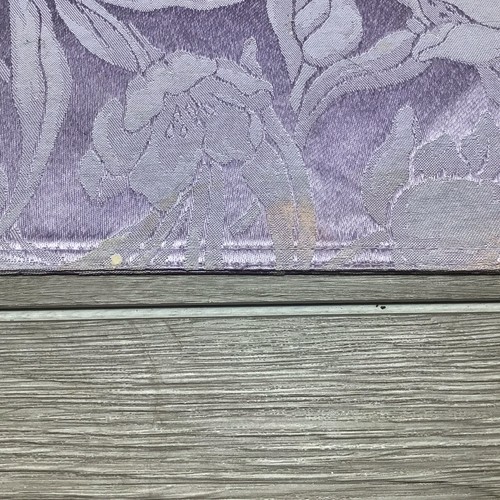 Vintage Fabric Placemat Lavender Floral Tulip Pattern 6 pc - Picture 6 of 8