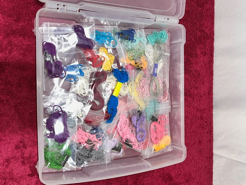 Over 100 Skeins 6 Strand Floss Thread Embroidery Threads - Many Colors - Image 4 of 4