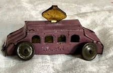 Vintage Purple Tin Trolley/Street Car Made In Japan