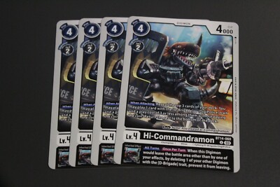 Digimon TCG (2020) - BT14-060 - 4x Hi-Commandramon - Schwarz - Uncommon