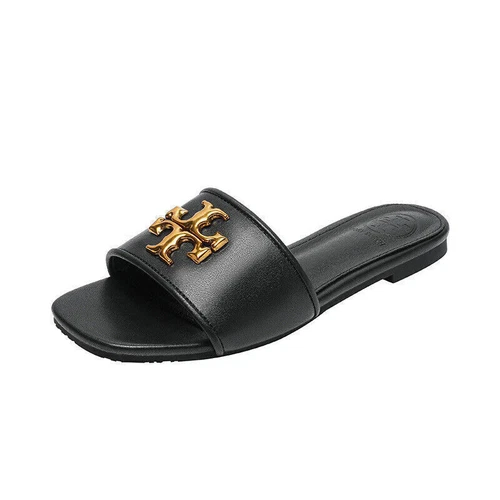 2025 Verano Damas TORY BURCH Sandalia Deslizable Zapatilla Exterior Peep Toe Zapatos Reino Unido - Imagen 8 de 25