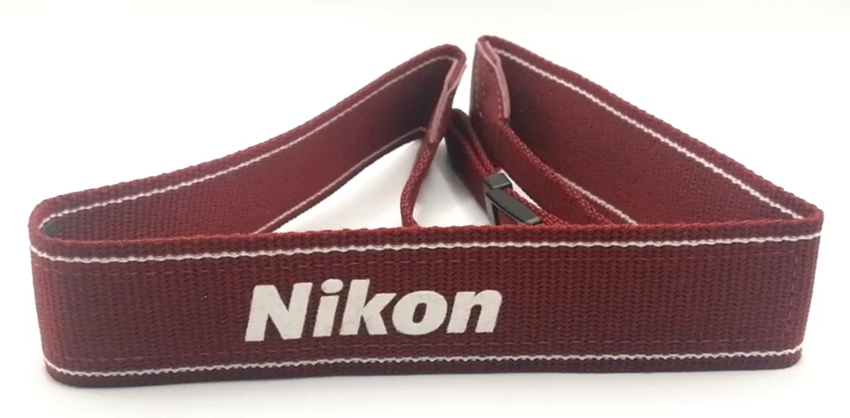 ✨Não usado✨ Nikon vermelho branco AN-DC3 alça de pescoço genuína para câmera 3,5cm do Japão - Imagem 2 de 4
