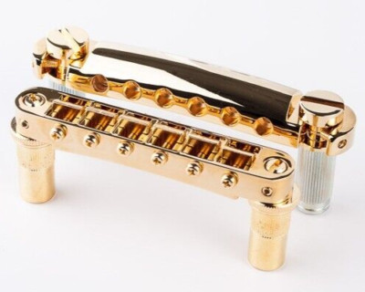 TonePros LPM02-G metrische Verriegelungsbrücke & Saitenhalter, gold