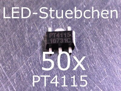 50x PT4115 LED Treiber IC, step-down, DCDC