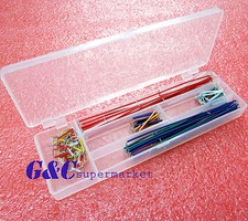 5PCS 140pcs Solderless Breadboard Jumper Cable Wire Kit Box DIY For Arduino M98