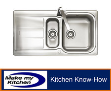 Image of Rangemaster Glendale 1.5 Bowl Stainless Steel Kitchen Sink GL9502