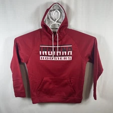 Indiana Hoosiers Hoodie Men’s Large Red College NCAA Big 10 Activewear 