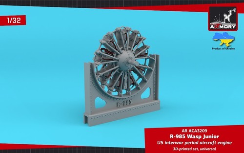 Armory Models AR ACA3209 for Scale model 1:32 R-985 Wasp Junior Aircraft Engine - Picture 3 of 4