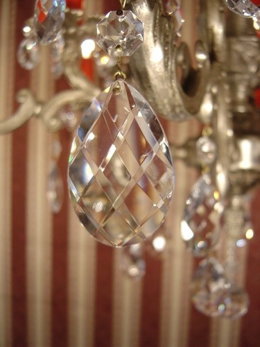 VINTAGE ANTIQUE FIXTURES NICKEL SILVER CRYSTAL CHANDELIER 12 LIGHTS LAMP Ø32" - Picture 3 of 11