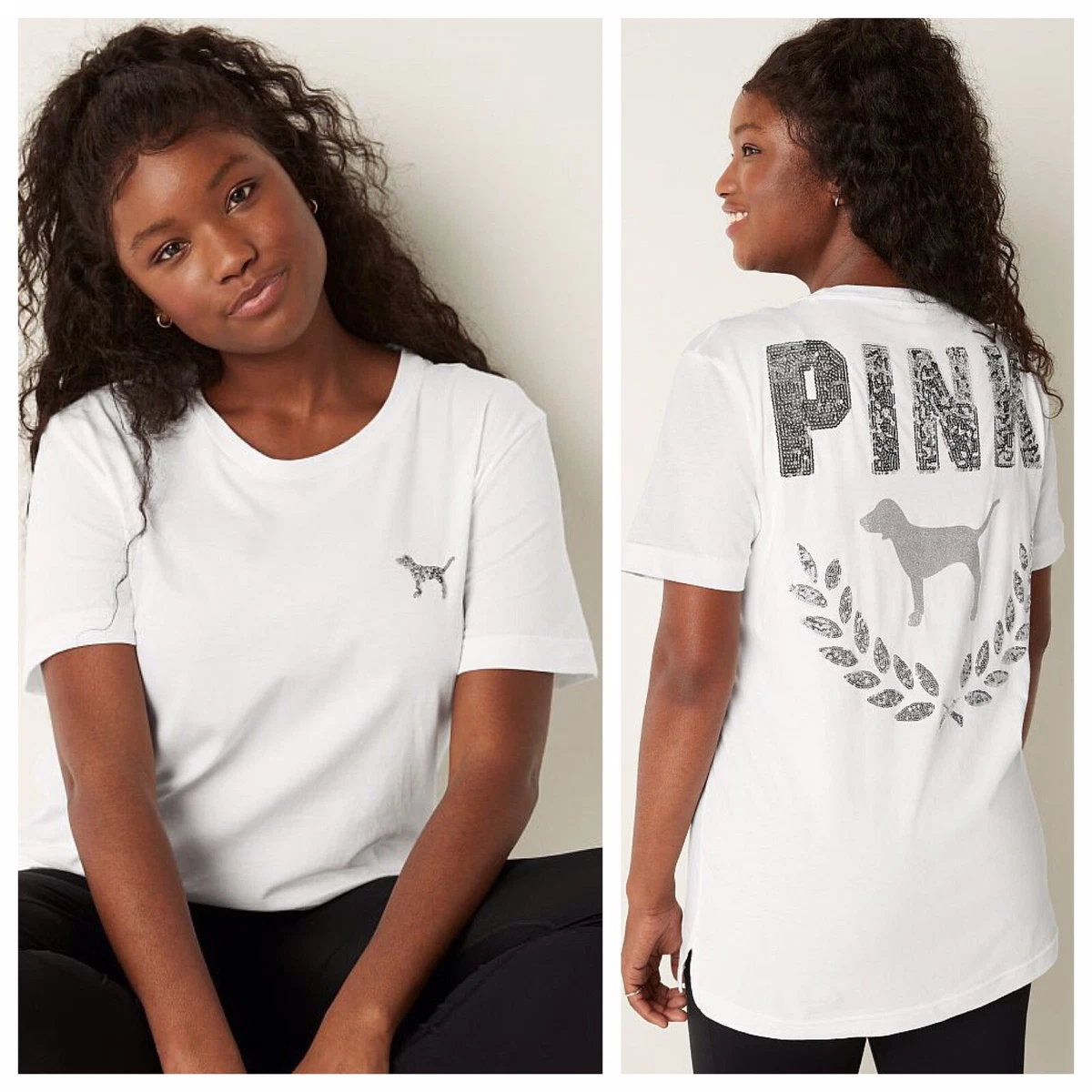 victoria secret white t shirt