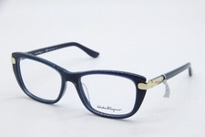 NEW SALVATORE FERRAGAMO SF 2719 416 BLUE GOLD AUTHENTIC FRAMES EYEGLASSES 53-17