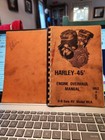 New ListingVintage Harley Davidson 45' Engine Overhaul Manual 1929 - 1952 216 pages