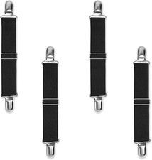 4 Pack Adjustable Elastic Boot Straps Pant Clips Stirrups Leg Straps