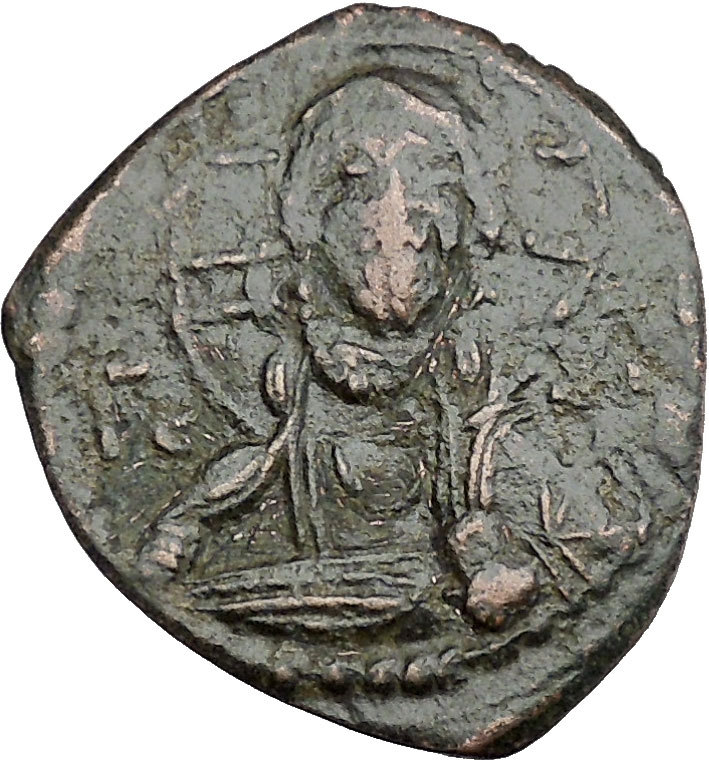 JESUS CHRIST Class G Anonymous Ancient 1068AD Byzantine Follis