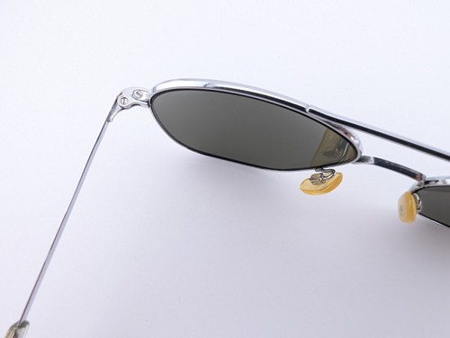 Randolph Engineering Sunglasses, Aviator Shiny Silver, 58-20-..., Metal, USA - Imagen 13 de 20