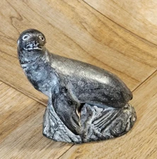 A WOLF ORIGINAL  Seal Sculpture Sea Lion VTG