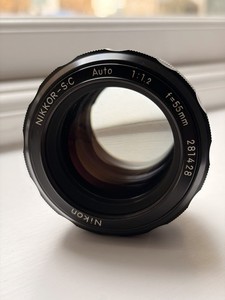 Nikon Nikkor-S.C Auto 55mm F/1.2 Pre-Ai Lens + EF Mount